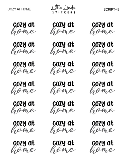 Cozy at home | SCRIPT
