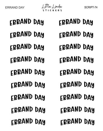 Errand Day | SCRIPT