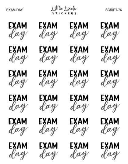 Exam Day | SCRIPT