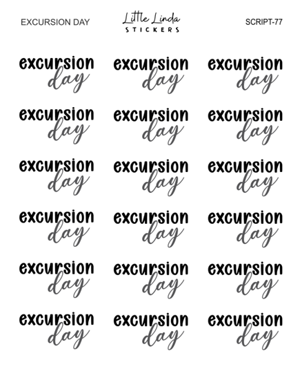 Excursion Day | SCRIPT