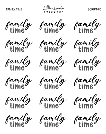 Family time | SCRIPT