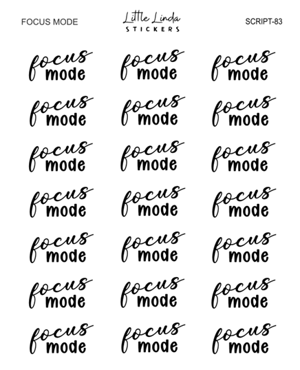 Focus Mode | SCRIPT