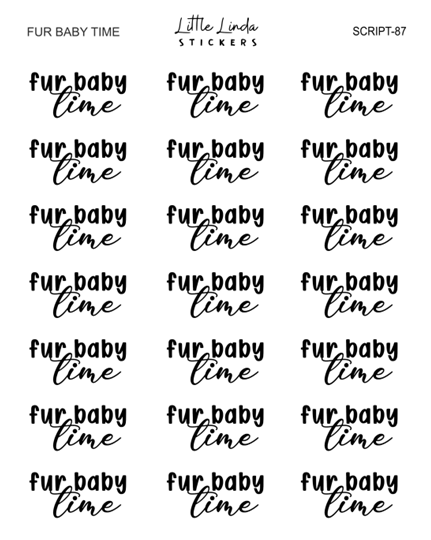 Fur Baby Time | SCRIPT