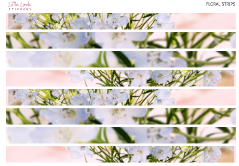 Floral Washi Strips | Style 10 - 18
