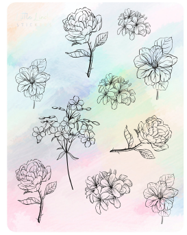 Watercolour Minimal Floral - 3