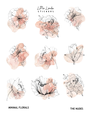 Minimal Watercolour Florals II