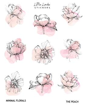 Minimal Watercolour Florals III