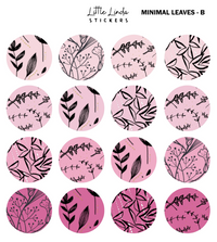 Minimal Leaf Pattern - Pinks