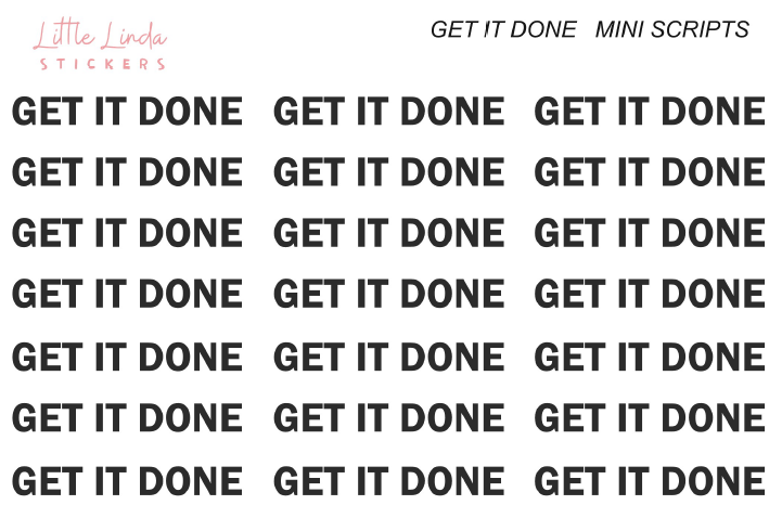 Get It Done - Mini