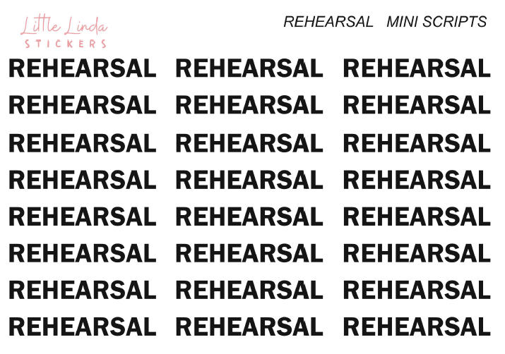 Rehearsal - Mini